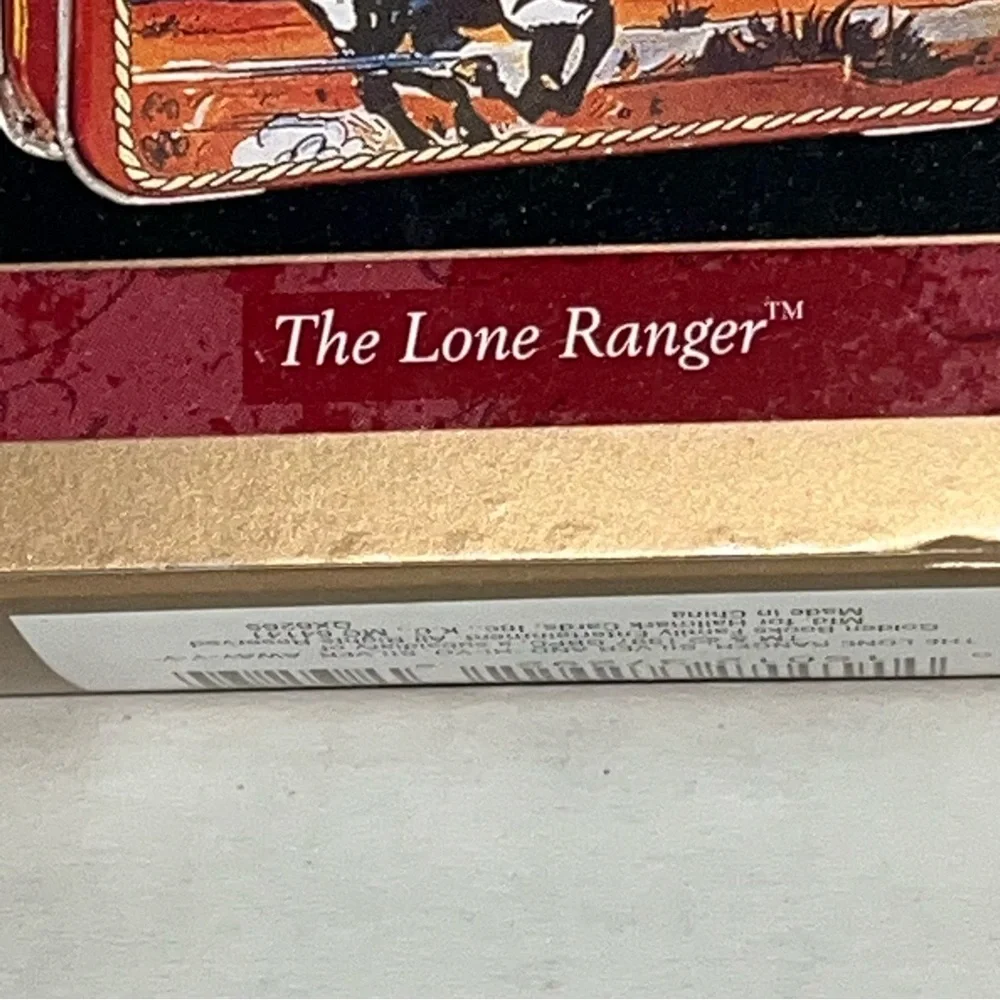 1997 Hallmark Keepsake Ornament The Longer Ranger Pressed Tin Lunch Box Ornament